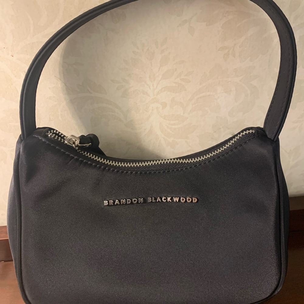 Brandon Blackwood Black Nylon Shoulder Bag